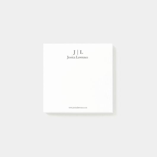 Minimalistisch ontwerp post-it notitie personalise post-it® notes (Voorkant)