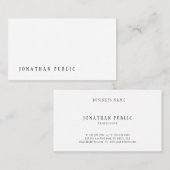 Minimalistisch ontwerp professionele moderne sjabl visitekaartje (Voorkant / Achterkant)