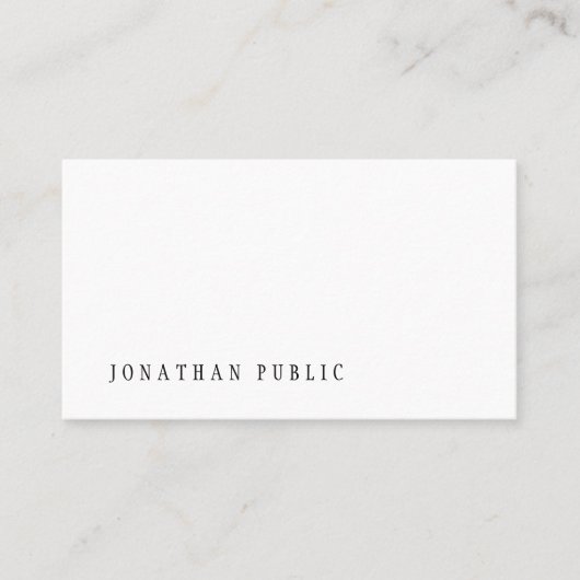 Minimalistisch ontwerp professionele moderne sjabl visitekaartje (Voorkant)