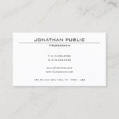 Minimalistisch ontwerp Professionele Sjabloon Mode Visitekaartje (Voorkant)