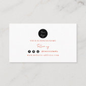 Minimalistisch ontwerp van de Loyalty-kaart voor t Klantenkaartje (Achterkant)