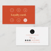 Minimalistisch ontwerp van de Loyalty-kaart voor t Klantenkaartje (Voorkant / Achterkant)