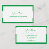 Minimalistisch ontwerp van het lijst voor elegante visitekaartje (Voorkant / Achterkant)