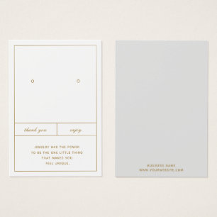 Minimalistisch ontwerp van juwelen-Kaart Visitekaartje