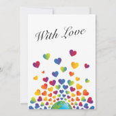 Minimalistisch ontwerp van Moederdag Kaart (Achterkant)