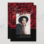 Minimalistisch ontwerp voor afstuderen-AANKONDIGIN (Voorkant / Achterkant)