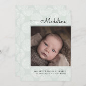 Minimalistisch ontwerp voor baby ANNOUNCEMENT (Voorkant / Achterkant)