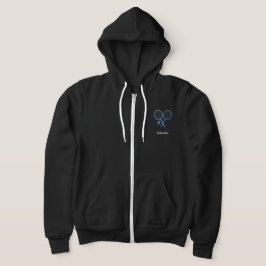 Minimalistisch ontwerp voor badmintonliefhebbers hoodie