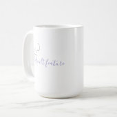Minimalistisch ontwerp voor koffiemok (Voorkant links)