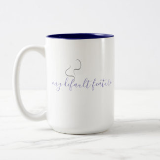 Minimalistisch ontwerp voor koffiemok tweekleurige koffiemok