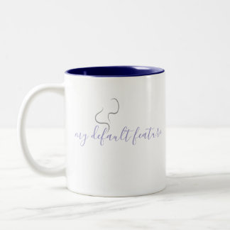 Minimalistisch ontwerp voor koffiemok tweekleurige koffiemok