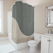 Minimalistisch ontwerp voor olijventeelt douchegordijn (In situ)