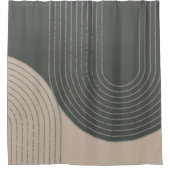 Minimalistisch ontwerp voor olijventeelt douchegordijn (Voorkant)