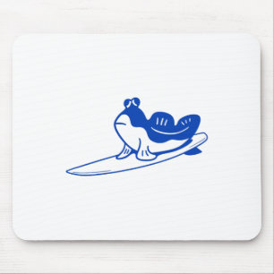 Minimalistisch ontwerp voor surfers. Mudskipper is Muismat