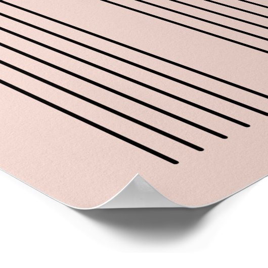 Minimalistisch ontwerp voor zwarte boog poster (Hoek)