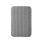 Minimalistisch ontwerp voor zwarte en witte kleure badmat (Voorkant Verticaal)