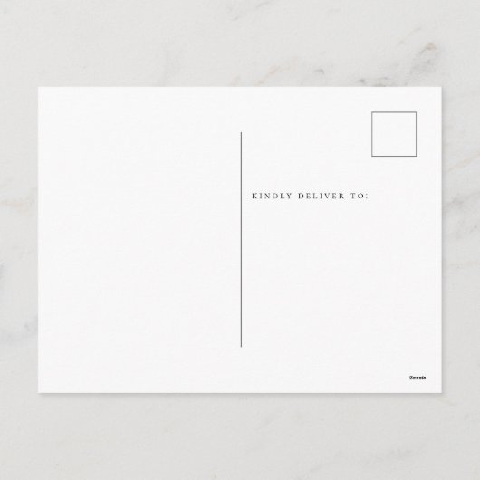 Minimalistisch Onze Eerste Kerstmis Mr. Mrs. Foto Feestdagenkaart (Achterkant)