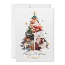 Minimalistisch Onze familie Kerst Drie Foto