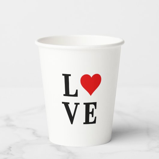 Minimalistisch oogmerk voor liefhebbers papieren bekers (Achterkant)