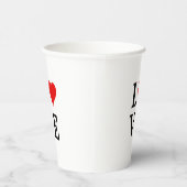 Minimalistisch oogmerk voor liefhebbers papieren bekers (Rechts)