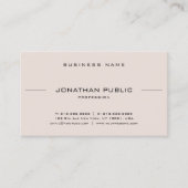 Minimalistisch oogmerk voor toplettergebruik visitekaartje (Voorkant)