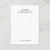 Minimalistisch oorscherm visitekaartje (Voorkant)