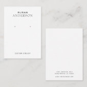 Minimalistisch oorscherm visitekaartje (Voorkant / Achterkant)