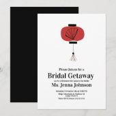 Minimalistisch oosterse ventilatorlantaarn Vrijgez Kaart (Voorkant / Achterkant)