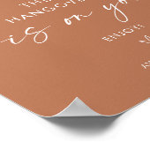 Minimalistisch open balkteken voor bruiloft | Mode Poster (Hoek)