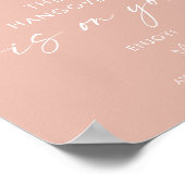 Minimalistisch open balkteken voor bruiloft | Mode Poster (Hoek)