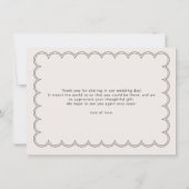Minimalistisch opgeblazen rand Hartelijk dank Bedankkaart (Achterkant)
