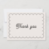 Minimalistisch opgeblazen rand Hartelijk dank Bedankkaart (Voorkant)