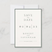 Minimalistisch opslaan Datum Kaart (Voorkant)