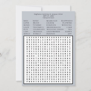 Minimalistisch opslaan van de datum Word Search - Kaart