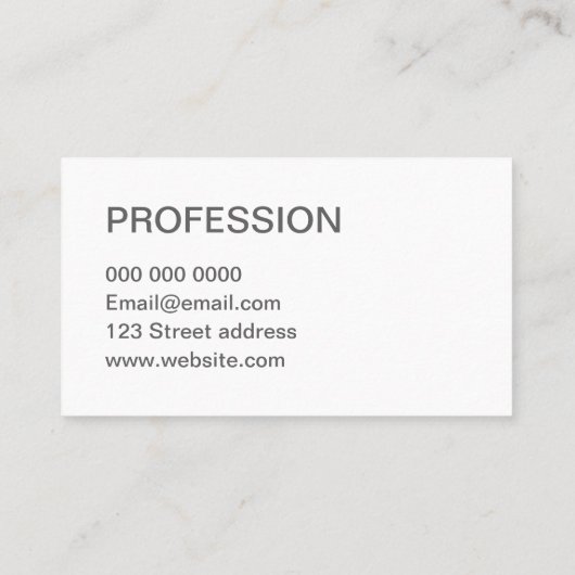 Minimalistisch oranje modern, vetgedrukt visitekaa visitekaartje (Achterkant)