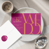 Minimalistisch Oranje uitnodiging voor weddenschap