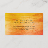 Minimalistisch Oranje Visitekaartje 1974 (Achterkant)