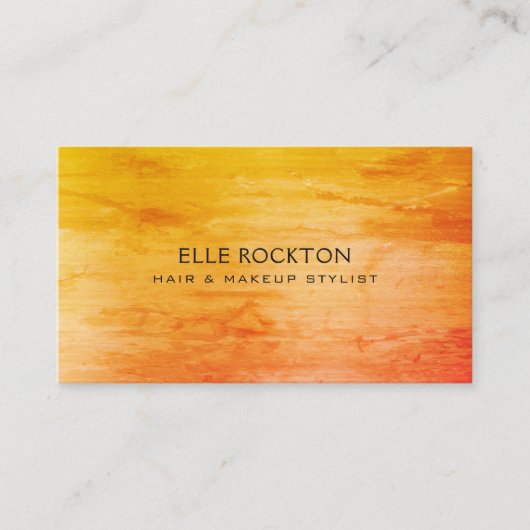 Minimalistisch Oranje Visitekaartje 1974 (Voorkant)