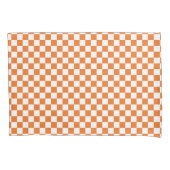 Minimalistisch Oranje wit gecontroleerd Kussensloop (Voorkant)
