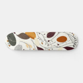 Minimalistisch organisch blad skateboard ontwerp (Horizontaal)
