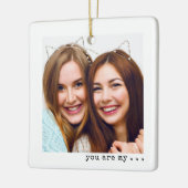 Minimalistisch Ornament met beste vriendschappelij (Links)