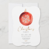 Minimalistisch Ornament Winterkerstfeest Kaart (Voorkant)