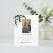 Minimalistisch orthodox Christelijk begrafenisgroe Bedankkaart (Staand voorkant)