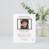 Minimalistisch Orthodox Christelijk Fotomonument Bedankkaart (Staand voorkant)