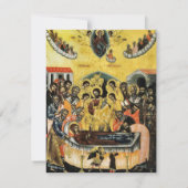 Minimalistisch Orthodox Christelijk Fotomonument Bedankkaart (Achterkant)