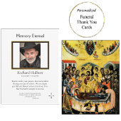 Minimalistisch Orthodox Christelijk Fotomonument Bedankkaart