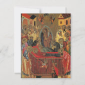 Minimalistisch Orthodox Christelijk Fotomonument Bedankkaart (Achterkant)