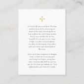 Minimalistisch Orthodox Christelijk Gebed Kaart Plaatskaartje (Achterkant)