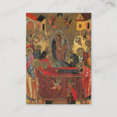 Minimalistisch Orthodox Christelijk Gebed Kaart Plaatskaartje (Voorkant)