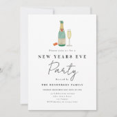 Minimalistisch Oud en Nieuw-feest Kaart (Voorkant)